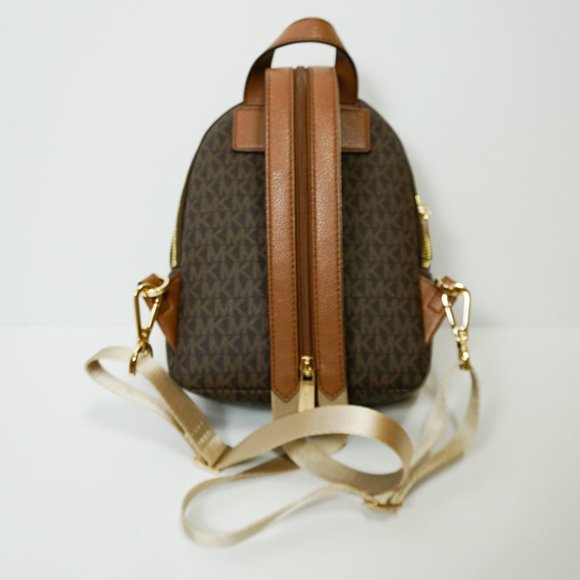 Michael Kors Erin MINI backpack PVC MK Brown - Picture 4 of 10